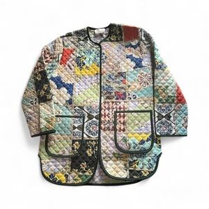 Alemais Multicolor Bianca Quilted Patchwork Jacket Size 4 US NWT